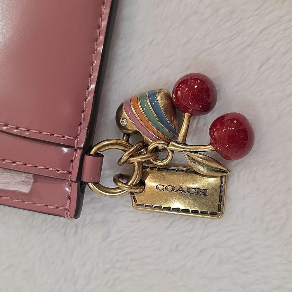 Essential Card Case In Spazzolato Leather With Charms - Picture 4 of 4
